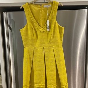 Trina Turk Yellow Mini Dress